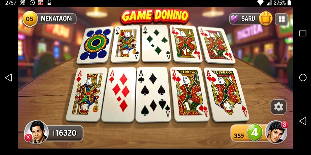 Gameplay seru dan interaktif dalam game Domino.