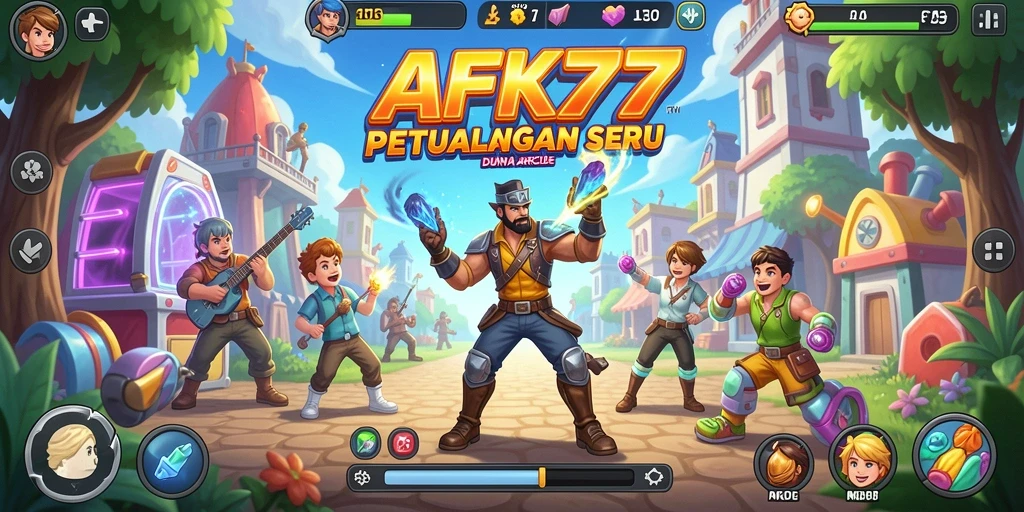 Tampilan gameplay seru dengan karakter unik dan tantangan menarik.