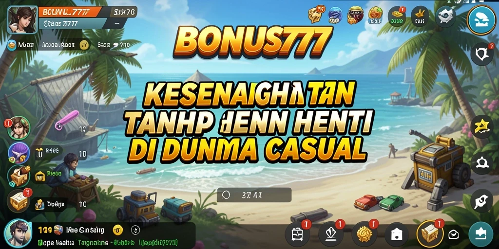 Tangkapan layar gameplay BONUS777 yang penuh warna dan interaktif.