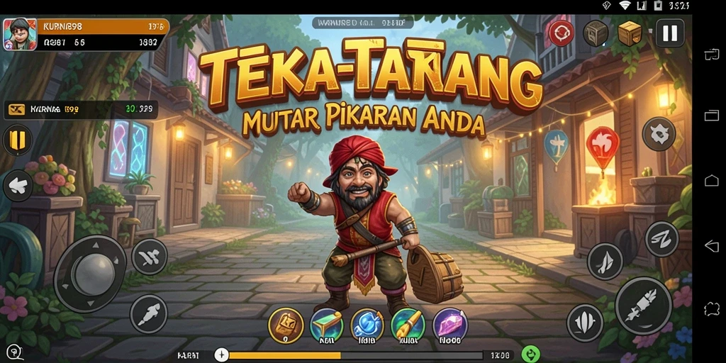 Screenshot gameplay KURNIA898 yang penuh tantangan teka-teki.