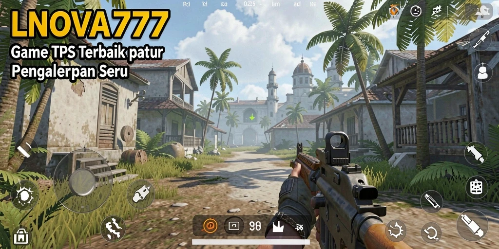Tampilan seru dari gameplay LNOVA777 yang menampilkan aksi TPS.