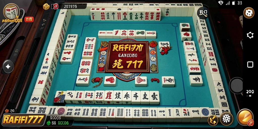Screenshot gameplay <strong>RAFFI777</strong> yang menggambarkan suasana seru bermain Mahjong.