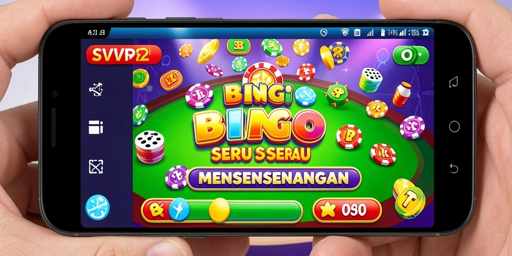Tampilan gameplay Bingo yang menyenangkan dan interaktif di SVIP2.